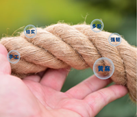 100MRoll usine 100% fil naturel ficelle torsadée 100m boule cordon de Manille chanvre sisal fil jute corde torsadée ficelle extérieure maison