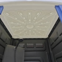 Salle de douche mobile en plastique durable, écologique et portable pour le camping, le parc et l'extérieur