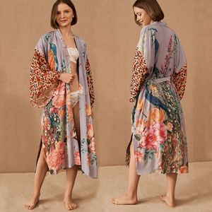 Vente en gros <span class=keywords><strong>2022</strong></span> Vêtements <span class=keywords><strong>de</strong></span> plage pour femmes Smock imprimé Vacances Protection solaire Cardigan en coton Bikini Cover up Robe Maillot <span class=keywords><strong>de</strong></span> <span class=keywords><strong>bain</strong></span> - Product Image 1