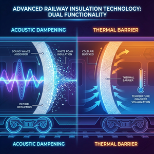 Schiuma di Melamina per Isolamento di Veicoli Ferroviari Certificata EN45545, Grado HL3, Schiuma Acustica Personalizzata - Product Image 4