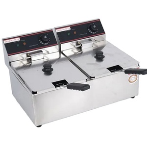 商用ディープフライヤーシングルとダブルシリンダー、温度制御とタイマー、大型フライバスケット、KFCに適しています - Product Image 6