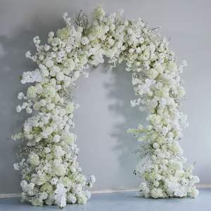 Nuova Vendita Calda: Arco Nuziale <span class=keywords><strong>di</strong></span> Lusso Romantico con Fiori <span class=keywords><strong>di</strong></span> Ciliegio Bianchi e <span class=keywords><strong>Rose</strong></span> <span class=keywords><strong>di</strong></span> Seta per Decorazioni e Allestimenti Matrimoniali - Product Image 4