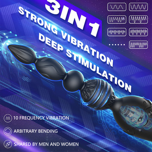 2023 Bester Anal-Prostata-G-Punkt-Vibrator-Massagegerät mit APP-Fernbedienung, Ringvibrator für Männer, Prostata-Dildo - Product Image 6