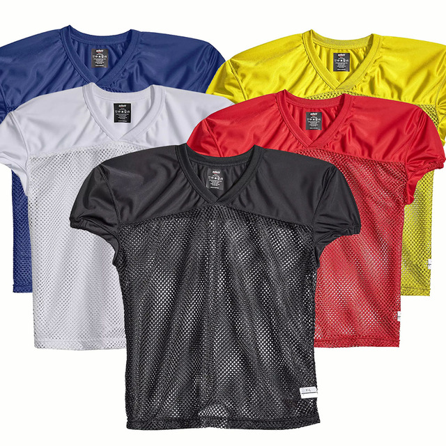 Wholesale Adult Youth Custom Football Jersey Blank Mesh Polyester Plain Football Shirt American Football Jerseys