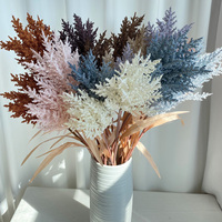 2 tiges de plumes de pampa artificielles de haute qualité, douces, pour la décoration intérieure, les mariages et l'extérieur