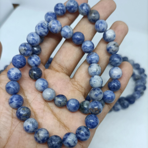 Best Quality RAIS AGATE Sodalite 8mm Polished <b>Bracelet</b> Natural Stone Unisex Beads Daily Wear Feng Shui Healthy Auspicious - Product Image 1