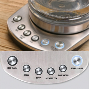 Hervidor Multiusos Automático de Vidrio con Difusor de Té, Tetera Transparente con LED para Hervir Agua, Hervidor Eléctrico con Infusor de Té - Product Image 2