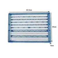 Plateau à œufs de haute qualité pour 99 œufs avec panier bleu, pièce de rechange pour l'incubation avicole