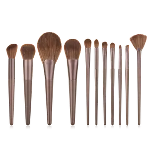 Chuyên Nghiệp Mocha Màu Nền Tảng Powder Makeup Brushes Nhà Cung Cấp