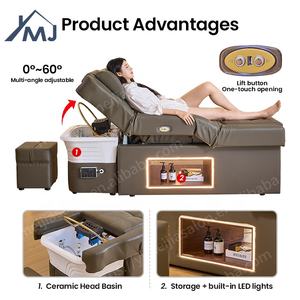 Japanischer Massage salon Elektrischer Wassertherapie-Pediküre-Stuhl und Shampoo-Kopf-Spa-Bett - Product Image 5