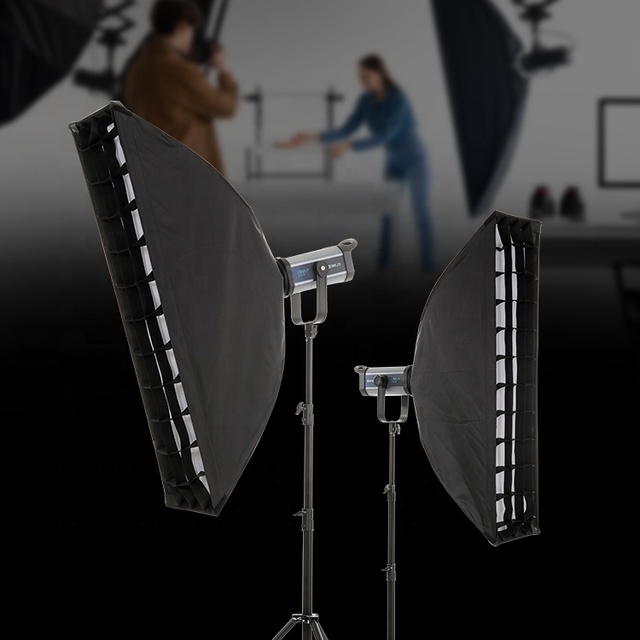 ZSYB New Product Universal Black Square Shape 30*120CM Led Photographic Lighting Kit Studio Softbox for Fill