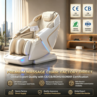 Fauteuil de massage robotisé 4D avec rail de guidage SL, airbag télescopique de 12 cm, massage complet du corps pour centre de bien-être, certifié ISO9001