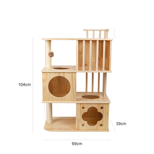 Umweltfreundlicher Moderner Holz-Katzenbaum mit Kratzfunktion von Chinesischem Hersteller - Product Image 6
