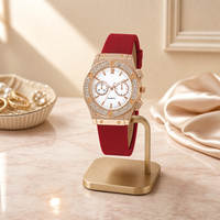 Montre-bracelet analogique pour femme de style rétro, boîtier en alliage, bracelet en cuir, mouvement à quartz chinois, montre de mode féminine