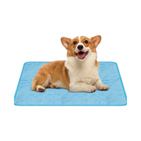 Alas Pendingin Anjing dari Kain yang Nyaman dan Besar, Sutra Es Musim Panas dengan Pola Solid, Perlengkapan untuk Pemilik Anjing