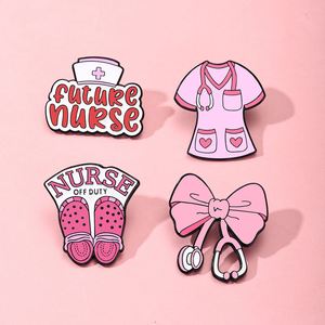 Pins Esmaltados Personalizados al por Mayor con Temática de Enfermería - Diseño Profesional Médico para Regalos de Graduación, Agradecimiento al Personal y Artículos de Salud - Product Image 1