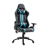 Chaise de bureau pivotante au design traditionnel avec hauteur réglable et revêtement en cuir synthétique pour usage domestique ou professionnel, structure en métal.