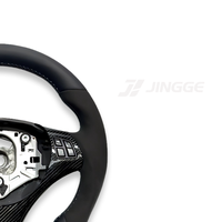 Volant en cuir style M Sport en fibre de carbone pour BMW M3 E90 E91 E92 E93 E60 E46 E70 E71 E72 E87 Volant M personnalisé