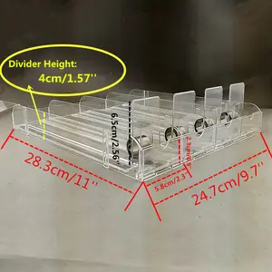 डीडीपी खुदरा सुपरमार्केट शेल्फ रैक एकात्मक 1 में 4 प्लास्टिक सिगरेट तंबाकू वस्तु फिर से भरना ढकेलनेवाला स्वचालित प्रणोदन प्रणाली