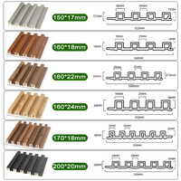 Panel de Revestimiento de Pared de PVC/WPC Personalizado, Moderno, Impermeable, para Hoteles, Decorativo para TV, Estilo Popular en Internet
