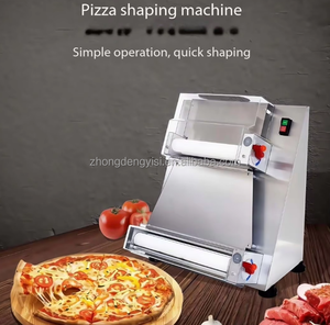 Prensa para Pizza de Acero Inoxidable, Comercial, Automática, Ajustable, Portátil, para Panadería, Máquina Formadora de Pizza Grande de 10-40CM - Product Image 4