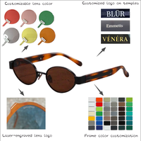Lunettes de soleil ovales à monture intégrale UV400 de marque de créateurs pour enfants MOSI, de haute qualité, personnalisées, unisexes, rétro