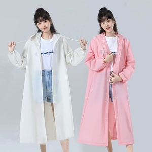 เสื้อกันฝนกันน้ำสำหรับเดินป่ากลางแจ้งแบบพกพาสำหรับผู้ใหญ่เสื้อกันฝนฉุกเฉินเสื้อกันฝนแฟชั่นใหม่สีสันสดใสให้เลือก - Product Image 2