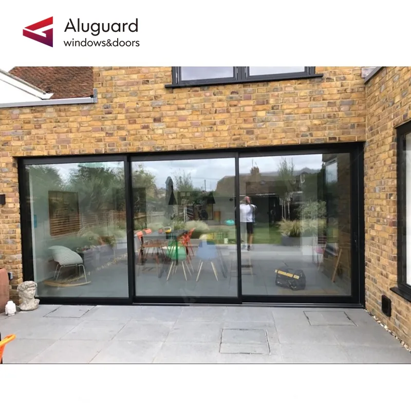 2021 latest design villa panoramic patio door sliding security door aluminium door window