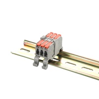 Bloc de bornes à raccordement rapide DF-2608-3C-DIN pour montage sur rail DIN, connecteur de câble électrique à levier à ressort 1P