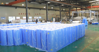 Matériel médical jetable médical de petit pain non-tissé antibactérien de tissu du poids léger 100% Pp Spunbond pour le chapeau bouffant