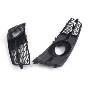 Rejillas Inferiores Estilo Panal De Abeja Para Audi A6 C7, Reemplazo De Las Molduras De Las Luces Antiniebla 4G0807681AG/4G0807682AG, ABS Negro Brillante, Nuevo - Product Image 3