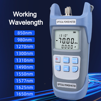 Compteur de puissance optique OPM FC SC UPC/APC -70~+10dB avec éclairage LED intégré, testeur de fibre FTTX/FTTH, multimètre, interface DC 5V 2.5mm