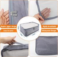 Lot de 7 cubes de compression à bas prix, organisateurs de voyage étanches 35L, pliables, écologiques, pour bagages à un seul niveau