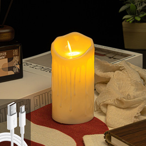 USB Có Thể Sạc Lại Nến Điện Tử Ánh Sáng Đám Cưới Nhà Hàng Từ Xa Mô Phỏng <span class=keywords><strong>LED</strong></span> Nến Đu Lời Thú Tội Hướng Dẫn Ánh Sáng - Product Image 3