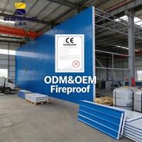 Panneaux sandwich EPS, toiture en métal sculpté, panneau sandwich EPS préfabriqué à faible coût, panneau de cloison