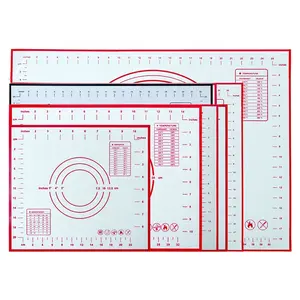 주방 크레페 피자 반죽 스틱 실리콘 과자 매트 반죽 매트 도매 실리콘 베이킹 매트 과자 롤링 반죽 패드