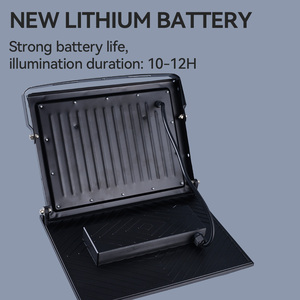 ไฟสปอร์ตไลท์แบบพับได้ ใช้พลังงานแสงอาทิตย์ พร้อมรีโมทคอนโทรล สำหรับสนามกีฬา ไฟส่องสว่างภายนอกอาคาร กันน้ำ - Product Image 3