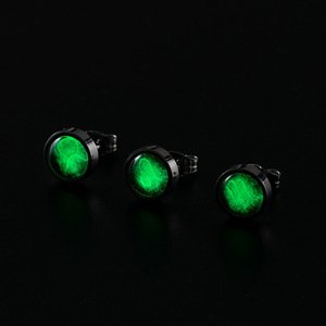 Pendientes de Acero Inoxidable con Diseño Luminoso del Zodiaco para Hombre y Mujer |   Pendientes que Brillan en la Oscuridad, Impermeables, Hipoalergénicos - Product Image 2