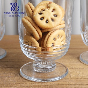 Promosi kanvas organisasi kaca stoples kue permen gula besar 800ml stoples penyimpanan kaca dengan tutup kaca dan peralatan dapur kaki - Product Image 5