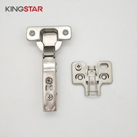 Charnières de meuble KINGSTAR modernes à fermeture amortie hydraulique 3D en acier monobloc pour cuisine, appartement, maison, bureau et entrepôt