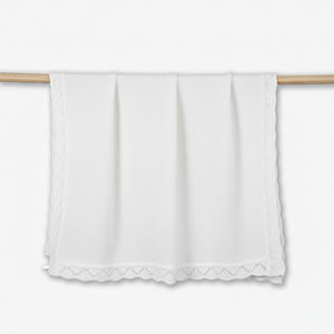 Knitted Eco-Friendly 100% cotton Rectangle 209g-278g Spring & Autumn Vietnam Heirloom baby <b>blanket</b> - Product Image 1