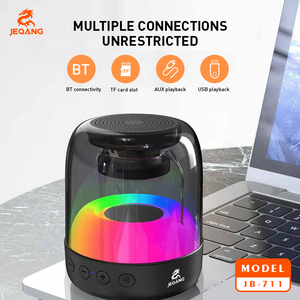 Jeqang JB-711 Mini Outdoor RGB Speaker per 5.3 Type-C ricarica in vetro di ingresso AUX in plastica alimentato a batteria Surround Sound - Product Image 6