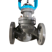 Vanne de régulation de débit pneumatique avec contrôleur numérique RS485 pour pipeline de pétrole et de gaz, régulation haute pression, acier inoxydable DN50