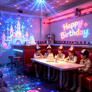 Projecteur interactif immersif pour les jeux d'anniversaire des enfants, les jeux créatifs, les événements de fête en intérieur et les activités familiales - Product Image 1