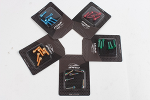 Conjunto de 6 Parafusos para Guidão de Bicicleta MTB, Parafusos de Aço Inoxidável Coloridos Revestidos de Titânio M5*18MM - Product Image 2