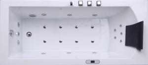 Baignoire <span class=keywords><strong>Jacuzzi</strong></span> Rectangulaire Moderne en Acrylique pour Adultes, Autoportante, Intérieur/<span class=keywords><strong>Extérieur</strong></span>, <span class=keywords><strong>3</strong></span> <span class=keywords><strong>Places</strong></span>, Utilisable comme Baignoire à Entraînement Facilité pour Salle de Bain d'Hôtel - Product Image 4