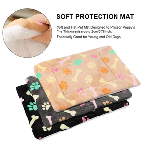 Tapis pour animaux de compagnie en <span class=keywords><strong>laine</strong></span> épaisse automne-hiver, confortable, moelleux, chaud, lavable, imprimé tendance, pour chat et chien, vente en gros d'usine - Product Image 3
