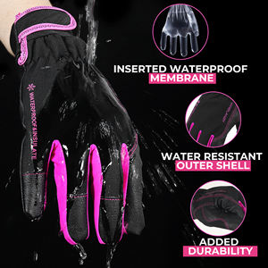 Sarung tangan kulit PU tahan air, sarung tangan kulit PU tahan air dengan kode penahan musim dingin, sarung tangan keselamatan konstruksi - Product Image 2