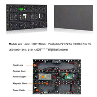 Pantalla LED SMD a Todo Color para Interiores, P1.86 P2.5 P2.6, Alta Frecuencia de Actualización, Animación, Gráficos, Video Wall para Ferias Comerciales y Exposiciones