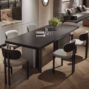 Ensemble <span class=keywords><strong>de</strong></span> table à manger <span class=keywords><strong>de</strong></span> luxe moderne pour hôtel, en chêne massif, écologique, carré, grande taille, assemblé pour appartement et villa - Product Image 4